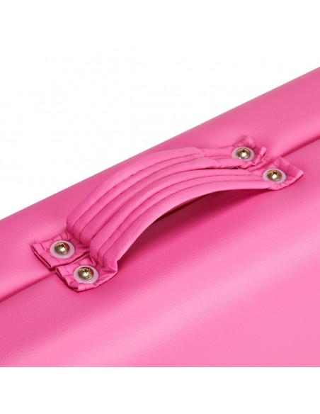 ALUMINIUM COMFORT FOLDING MASSAGE 2 SEGMENTS PINK BLACK