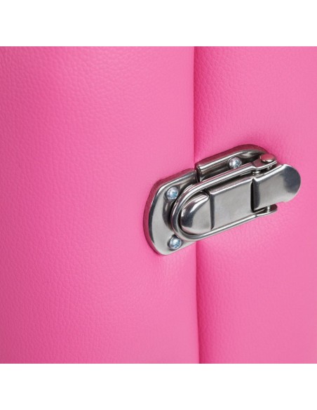 ALUMINIUM COMFORT FOLDING MASSAGE 2 SEGMENTS PINK BLACK