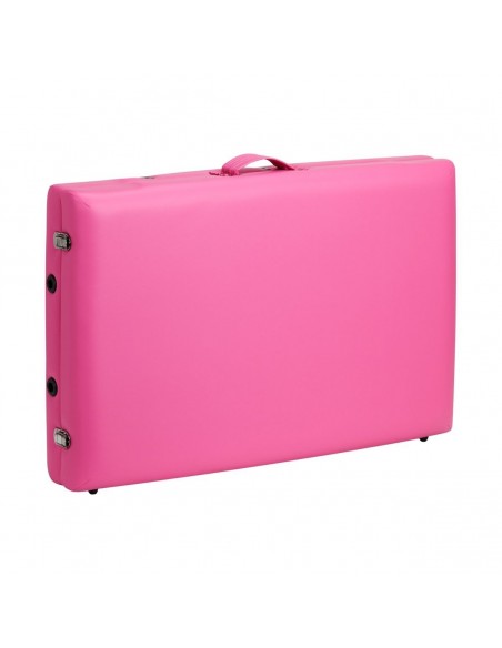 ALUMINIUM COMFORT FOLDING MASSAGE 2 SEGMENTS PINK BLACK