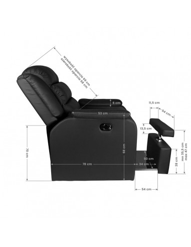 SPA PEDICURE CHAIR HILTON BLACK