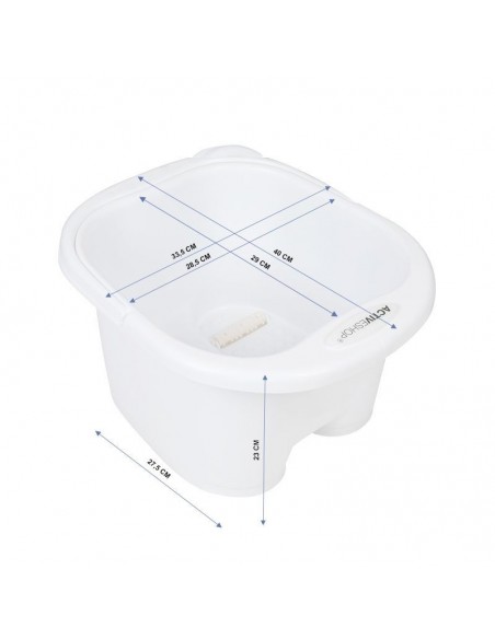 PEDICURE BOWL WITH ROLLERS ACTIVESHOP WHITE