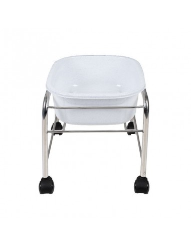 PEDICURE TRAY WITH CHROME WHEELS STRAIGHT
