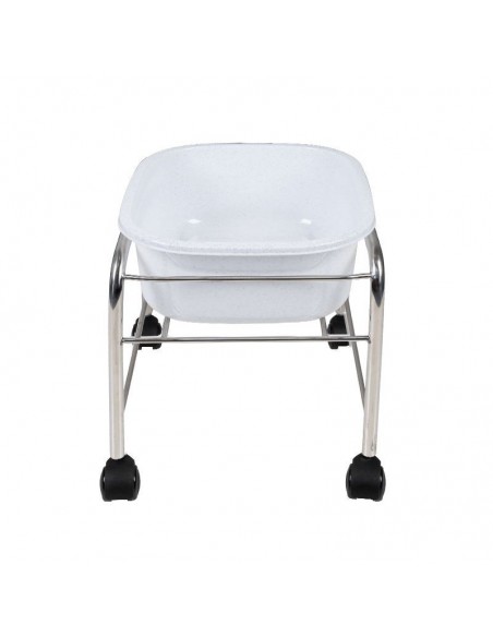 PEDICURE TRAY WITH CHROME WHEELS STRAIGHT