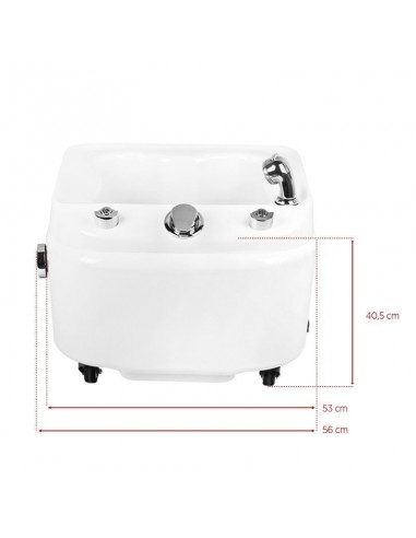 SHOWER TRAY FOR PEDICURE WITH HYDROMASSAGE AZZURRO A203