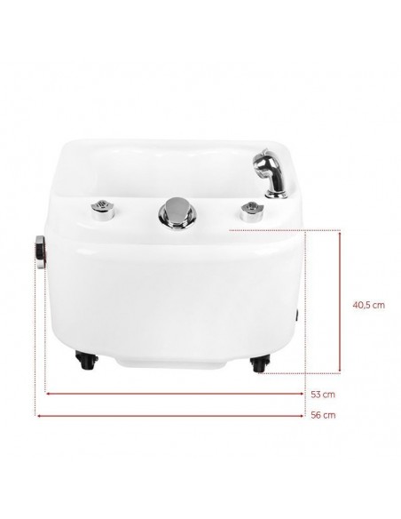 SHOWER TRAY FOR PEDICURE WITH HYDROMASSAGE AZZURRO A203