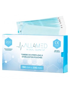All4med Autoclavable bags 190mm x 330mm 200pcs