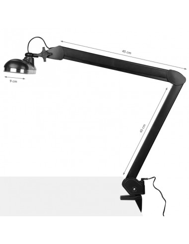 Elegant LED workshop lamp 801 l with a vice reg. black light intensity