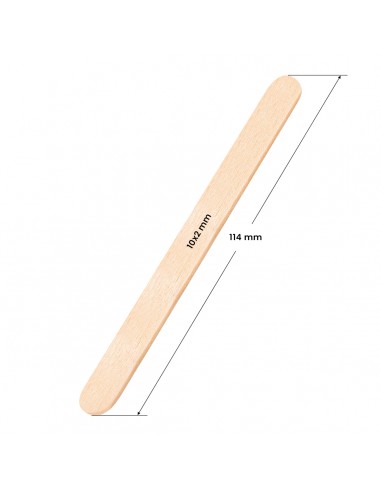 Wooden spatula medium 114x10x2mm - 100 pieces