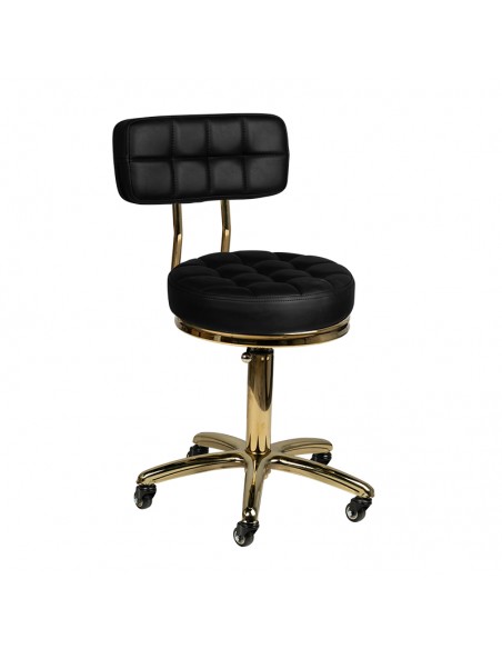 Cosmetic stool gold am-961 black