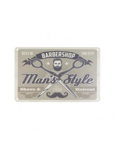 Decorative plaque barber b005