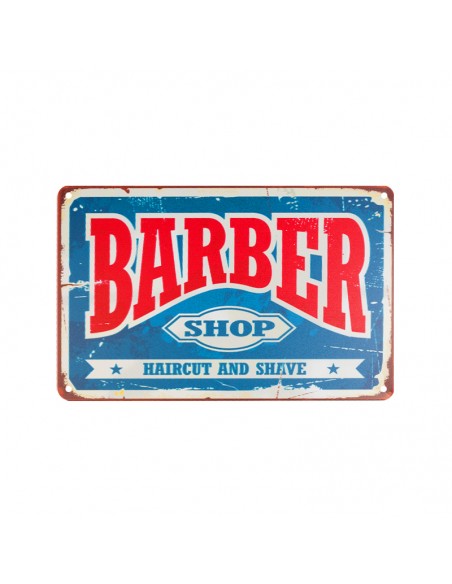 Decorative plaque barber b006