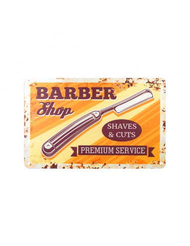Decorative plaque barber b012
