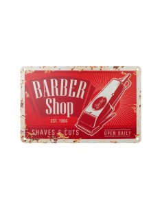 Decorative plaque barber b013