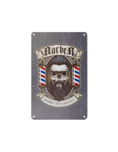 Decorative plaque barber b014