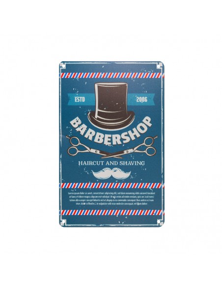Decorative plaque barber b031