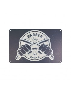 Decorative plaque barber b034