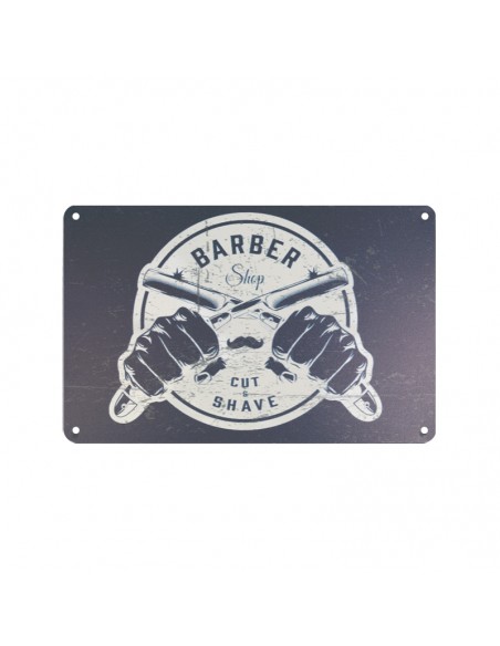 Decorative plaque barber b034