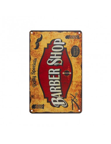Decorative plaque barber b045