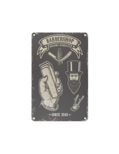Decorative plaque barber b047