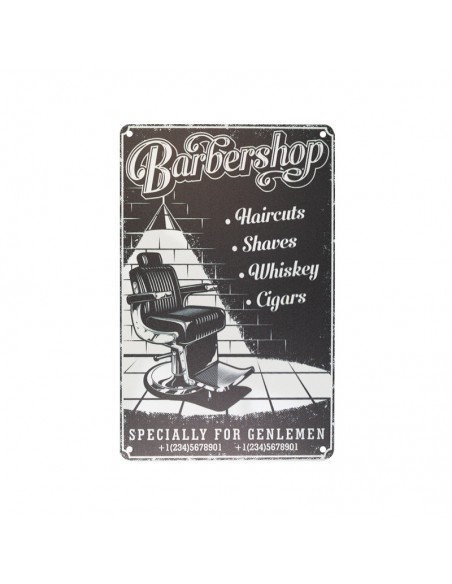 Decorative plaque barber b053