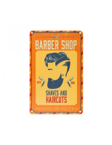 Decorative plaque barber b056