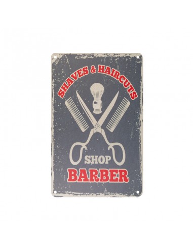 Decorative plaque barber b064