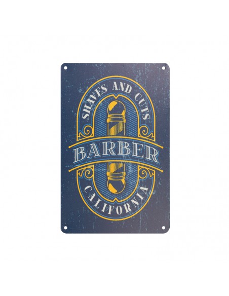 Decorative plaque barber b076