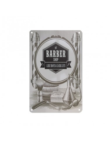 Decorative plaque barber c010