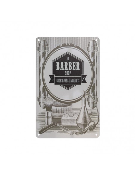 Decorative plaque barber c010