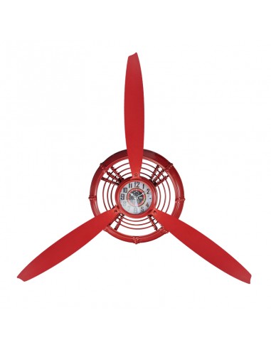 Decoration clock red propeller