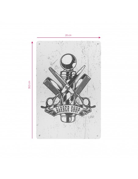 Decorative plaque barber b024