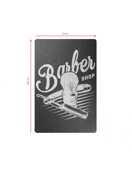 Decorative plaque barber b026