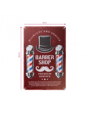 Decorative plaque barber B030