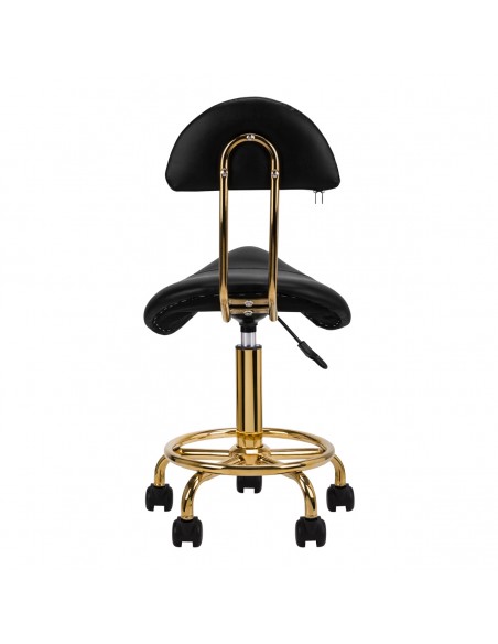COSMETIC STOOL 6001G GOLD BLACK