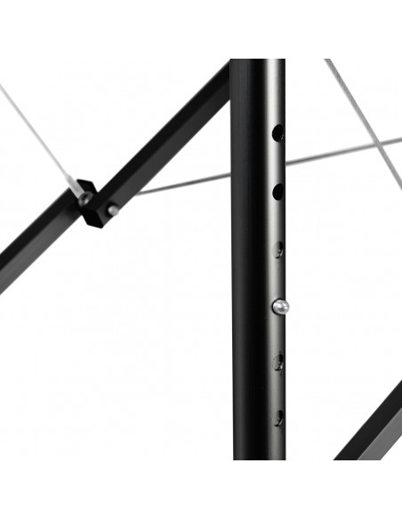 Folding massage table aluminum Activ Fizjo comfort 2 segment pink black aluminum