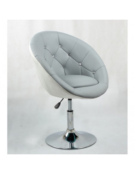 Bellafurniture Grey-White Salon Chair BFHC8516. Grey-White Chair for hairdressers and beauty salon. Stylish beauty salon chairs.