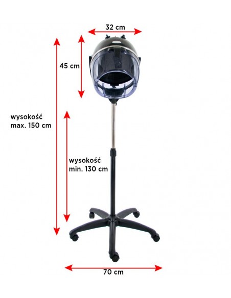 Gabbiano standing dryer li-202s two speeds black