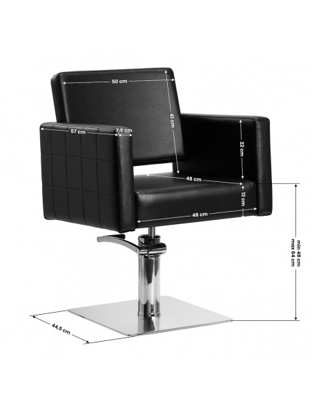 Gabbiano Black Ankara styling chair