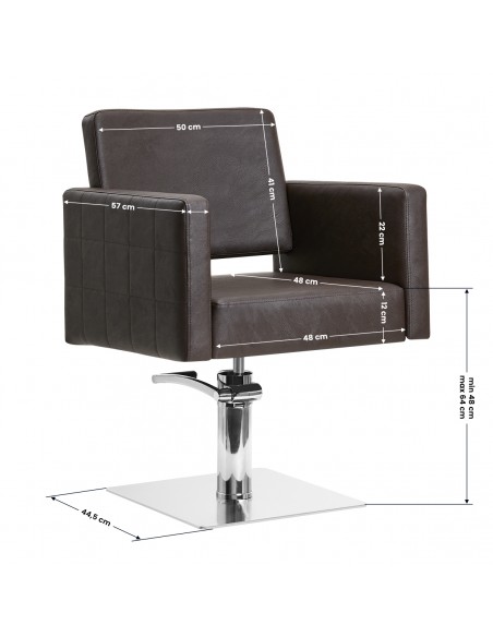 Gabbiano Ankara hairdressing chair brown