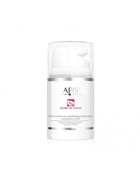 Apis secret of youth, a filling and smoothing eye serum with a 50ml linefill complex