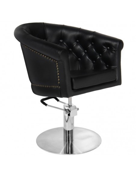 Gabbiano black hairdressing chair