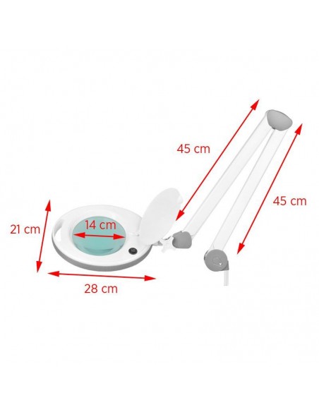 Elegante 6014 60 LED magnifier lamp 5d smd for table top