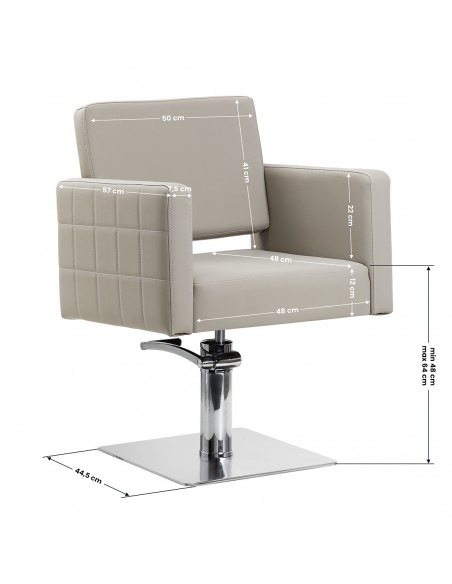 Gabbiano Ankara Gray hairdressing chair