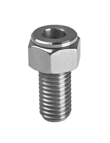 Inox tube magnifier lamp holder