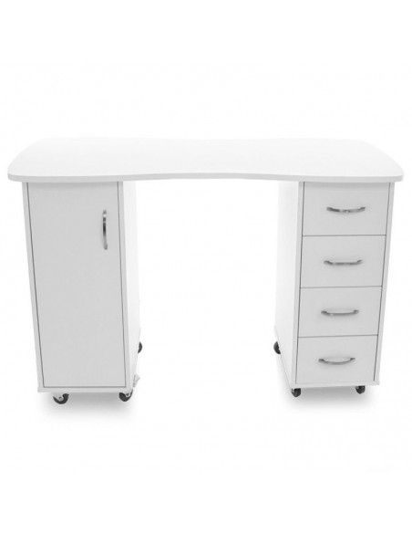 Desk 2027 bp white two cabinets