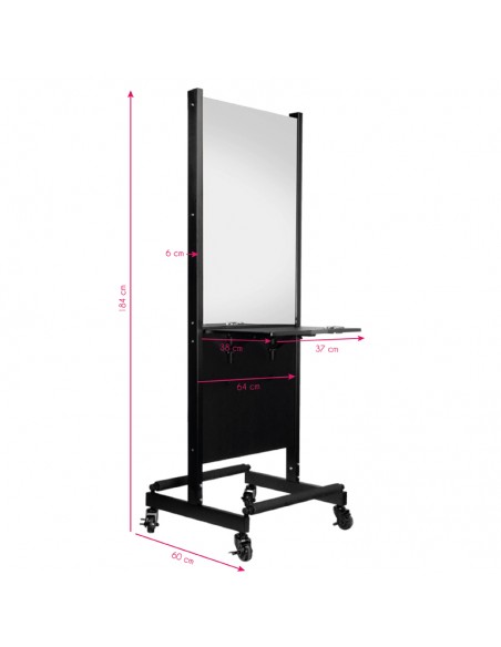 Gabbiano mobile two-sided hairdressing console ra-006
