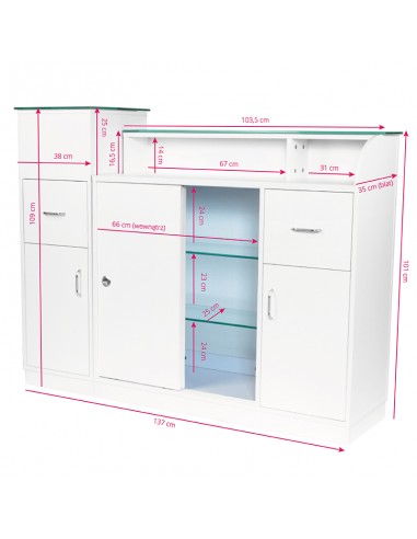 Gabbiano reception desk q-0333