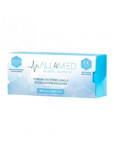 All4med Autoclavable bags 57mm x 100mm 200pcs