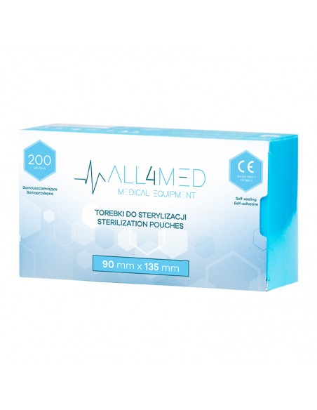 All4med Autoclavable bags 90mm x 135mm 200pcs