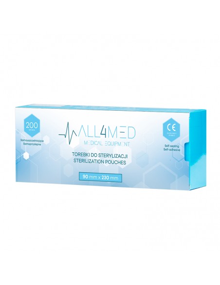 All4med Autoclavable bags 90mm x 230mm 200pcs
